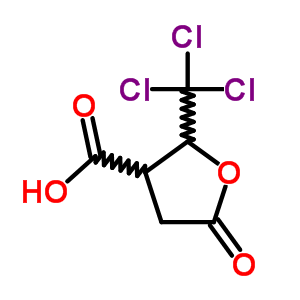 3-Furancarboxylic acid,tetrahydro-5-oxo-2-(trichloromethyl)-Structure,5910-08-7Structure 3-Furancarboxylic acid,tetrahydro-5-oxo-2-(trichloromethyl)- Structure,5910-08-7Structure