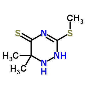 6,6-Dimethyl-3-methylsulfanyl-1,2-dihydro-1,2,4-triazine-5-thioneStructure,59153-11-6Structure 6,6-Dimethyl-3-methylsulfanyl-1,2-dihydro-1,2,4-triazine-5-thione Structure,59153-11-6Structure