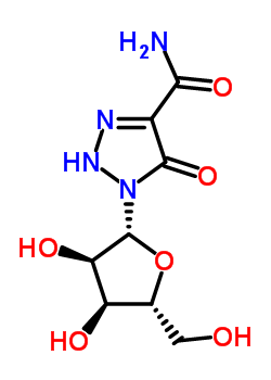 5-Hydroxy-1-(beta-d-ribofuranosyl)-1,2,3-triazole-4-carboxamideStructure,59343-64-5Structure 5-Hydroxy-1-(beta-d-ribofuranosyl)-1,2,3-triazole-4-carboxamide Structure,59343-64-5Structure