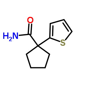 Cyclopentanecarboxamide,1-(2-thienyl)-Structure,59397-13-6Structure Cyclopentanecarboxamide,1-(2-thienyl)- Structure,59397-13-6Structure