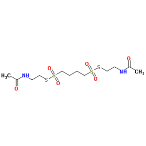 N-[2-[4-(2-乙酰氨基乙基磺酰基磺?；?丁基磺?；酋；鵠乙基]乙酰胺結(jié)構(gòu)式_5943-39-5結(jié)構(gòu)式