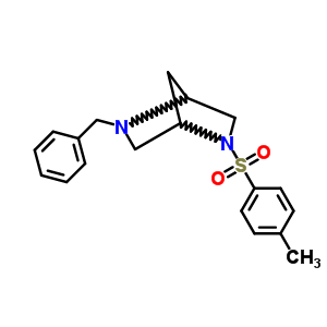 6-Benzyl-3-(4-methylphenyl)sulfonyl-3,6-diazabicyclo[2.2.1]heptane Structure,59436-75-8Structure