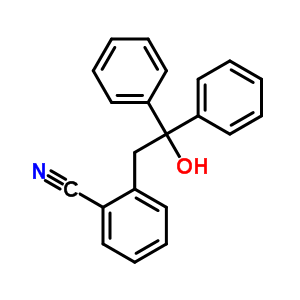 Benzonitrile, 2-(2-hydroxy-2,2-diphenylethyl)-Structure,59483-71-5Structure Benzonitrile, 2-(2-hydroxy-2,2-diphenylethyl)- Structure,59483-71-5Structure