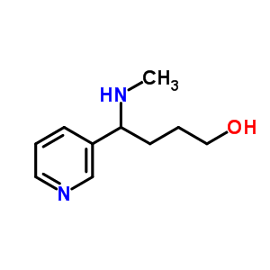 4-(N-methylamino)-4-(3-pyridyl)butane-1-olStructure,59578-64-2Structure 4-(N-methylamino)-4-(3-pyridyl)butane-1-ol Structure,59578-64-2Structure