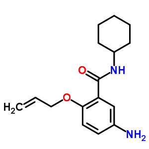 2-(Allyloxy)-5-amino-n-cyclohexylbenzamideStructure,59582-64-8Structure 2-(Allyloxy)-5-amino-n-cyclohexylbenzamide Structure,59582-64-8Structure