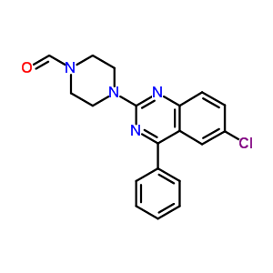 4-(6-Chloro-4-phenyl-quinazolin-2-yl)piperazine-1-carbaldehydeStructure,5960-46-3Structure 4-(6-Chloro-4-phenyl-quinazolin-2-yl)piperazine-1-carbaldehyde Structure,5960-46-3Structure