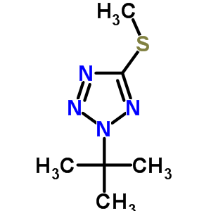 5-Methylsulfanyl-2-tert-butyl-tetrazoleStructure,59772-98-4Structure 5-Methylsulfanyl-2-tert-butyl-tetrazole Structure,59772-98-4Structure