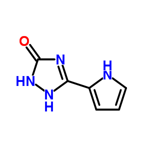 3H-1,2,4-triazol-3-one,1,2-dihydro-5-(1h-pyrrol-2-yl)-Structure,59812-18-9Structure 3H-1,2,4-triazol-3-one,1,2-dihydro-5-(1h-pyrrol-2-yl)- Structure,59812-18-9Structure