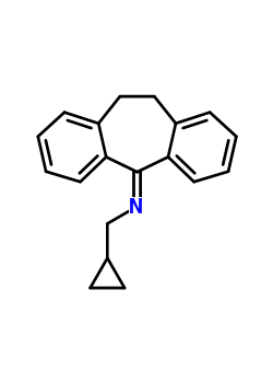 N-cyclopropylmethyl-10,11-dihydro-5h-dibenzo-(a,d)-cyclohepten-5-imineStructure,59864-46-9Structure N-cyclopropylmethyl-10,11-dihydro-5h-dibenzo-(a,d)-cyclohepten-5-imine Structure,59864-46-9Structure