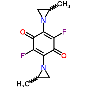 2,5-Cyclohexadiene-1,4-dione, 2,5-difluoro-3, 6-bis(2-methyl-1-aziridinyl)-Structure,59886-39-4Structure 2,5-Cyclohexadiene-1,4-dione, 2,5-difluoro-3, 6-bis(2-methyl-1-aziridinyl)- Structure,59886-39-4Structure