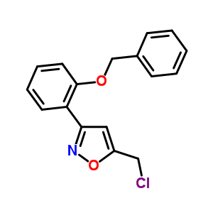3-(2-Benzyloxy-phenyl)-5-chloromethyl-isoxazoleStructure,601519-76-0Structure 3-(2-Benzyloxy-phenyl)-5-chloromethyl-isoxazole Structure,601519-76-0Structure