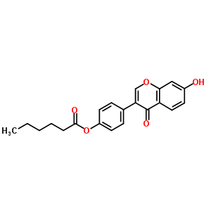 4-(7-Hydroxy-4-oxo-4h-chromen-3-yl)phenyl hexanoateStructure,602329-51-1Structure 4-(7-Hydroxy-4-oxo-4h-chromen-3-yl)phenyl hexanoate Structure,602329-51-1Structure