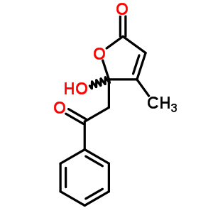 5-Hydroxy-4-methyl-5-phenacyl-furan-2-oneStructure,60248-76-2Structure 5-Hydroxy-4-methyl-5-phenacyl-furan-2-one Structure,60248-76-2Structure