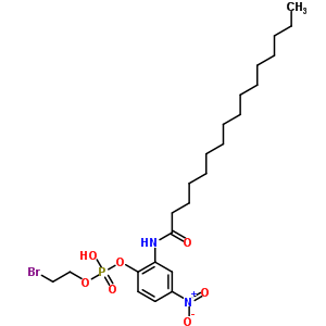 2’-(Beta-bromoethylphosphoryl)-5’-nitrohexadecananilideStructure,60301-90-8Structure 2’-(Beta-bromoethylphosphoryl)-5’-nitrohexadecananilide Structure,60301-90-8Structure