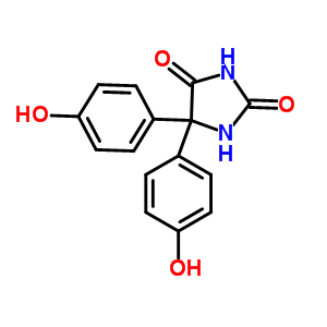 5,5-Bis(4-hydroxyphenyl)hydantoinStructure,60348-77-8Structure 5,5-Bis(4-hydroxyphenyl)hydantoin Structure,60348-77-8Structure