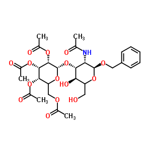 Benzyl 2-acetamido-2-deoxy-3-o-(2,3,4,6-tetra-o-acetyl-beta-d-galactopyranosyl)-alpha-d-glucopyranosideStructure,60831-31-4Structure Benzyl 2-acetamido-2-deoxy-3-o-(2,3,4,6-tetra-o-acetyl-beta-d-galactopyranosyl)-alpha-d-glucopyranoside Structure,60831-31-4Structure