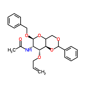 Benzyl 2-acetamido-3-o-allyl-4,6-o-benzylidene-2-deoxy-alpha-d-glucopyranosideStructure,60920-72-1Structure Benzyl 2-acetamido-3-o-allyl-4,6-o-benzylidene-2-deoxy-alpha-d-glucopyranoside Structure,60920-72-1Structure