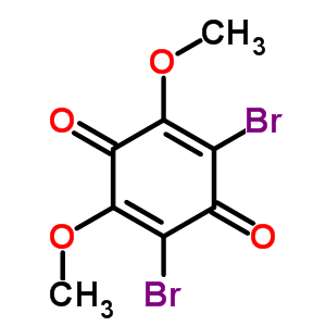 2,5-Cyclohexadiene-1,4-dione,2,6-dibromo-3,5-dimethoxy-Structure,61014-67-3Structure 2,5-Cyclohexadiene-1,4-dione,2,6-dibromo-3,5-dimethoxy- Structure,61014-67-3Structure