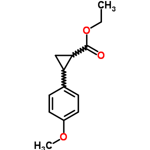 Cyclopropanecarboxylicacid, 2-(4-methoxyphenyl)-, ethyl ester, (1r,2r)-rel-Structure,6142-64-9Structure Cyclopropanecarboxylicacid, 2-(4-methoxyphenyl)-, ethyl ester, (1r,2r)-rel- Structure,6142-64-9Structure