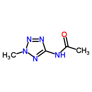 N-(2-甲基四唑-5-基)乙酰胺結(jié)構(gòu)式_6154-06-9結(jié)構(gòu)式