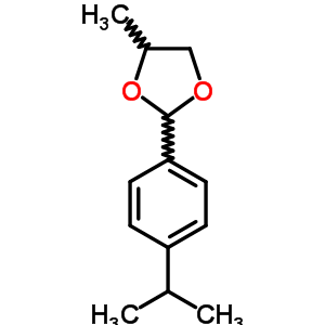 4-Methyl-2-(4-propan-2-ylphenyl)-1,3-dioxolaneStructure,61683-79-2Structure 4-Methyl-2-(4-propan-2-ylphenyl)-1,3-dioxolane Structure,61683-79-2Structure