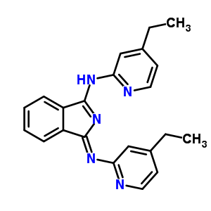 (3E)-n-(4-ethylpyridin-2-yl)-3-(4-ethylpyridin-2-yl)imino-isoindol-1-amineStructure,61702-05-4Structure (3E)-n-(4-ethylpyridin-2-yl)-3-(4-ethylpyridin-2-yl)imino-isoindol-1-amine Structure,61702-05-4Structure