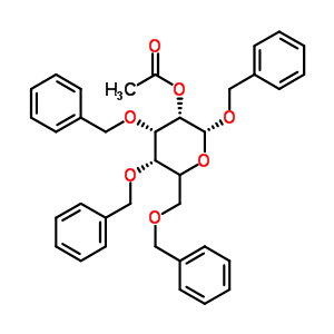 Benzyl 2-o-acetyl-3,4,6-tri-o-benzyl-beta-d-galactopyranosideStructure,61820-03-9Structure Benzyl 2-o-acetyl-3,4,6-tri-o-benzyl-beta-d-galactopyranoside Structure,61820-03-9Structure