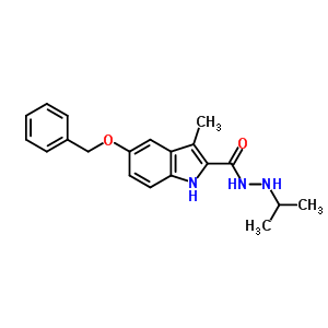 1-(2-(3-Methyl-5-benzyloxyindolyl)carbonyl)-2-isopropyl hydrazideStructure,61905-84-8Structure 1-(2-(3-Methyl-5-benzyloxyindolyl)carbonyl)-2-isopropyl hydrazide Structure,61905-84-8Structure