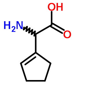 Amino(1-cyclopenten-1-yl)acetic acidStructure,61996-18-7Structure Amino(1-cyclopenten-1-yl)acetic acid Structure,61996-18-7Structure