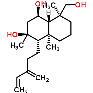 (1R,8aα)-decahydro-8α-hydroxymethyl-3,4aβ,8-trimethyl-4β-(3-methylene-4-pentenyl)-1α,3α-naphthalenediolStructure,62279-93-0Structure (1R,8aα)-decahydro-8α-hydroxymethyl-3,4aβ,8-trimethyl-4β-(3-methylene-4-pentenyl)-1α,3α-naphthalenediol Structure,62279-93-0Structure