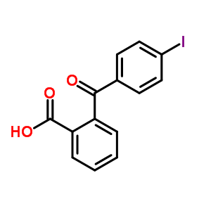 Benzoic acid,2-(4-iodobenzoyl)-Structure,6268-20-8Structure Benzoic acid,2-(4-iodobenzoyl)- Structure,6268-20-8Structure