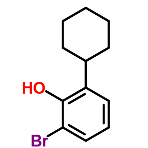 Phenol,2-bromo-6-cyclohexyl-Structure,6274-89-1Structure Phenol,2-bromo-6-cyclohexyl- Structure,6274-89-1Structure
