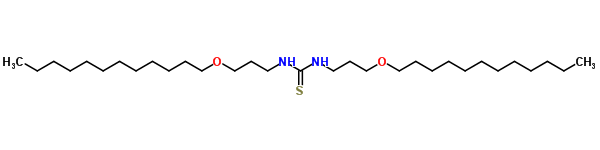 1,3-Bis(3-dodecoxypropyl)thioureaStructure,6277-19-6Structure 1,3-Bis(3-dodecoxypropyl)thiourea Structure,6277-19-6Structure
