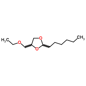 1,3-Dioxolane,4-(ethoxymethyl)-2-hexyl-Structure,6301-69-5Structure 1,3-Dioxolane,4-(ethoxymethyl)-2-hexyl- Structure,6301-69-5Structure