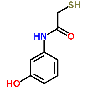 Acetamide,n-(3-hydroxyphenyl)-2-mercapto-Structure,6310-11-8Structure Acetamide,n-(3-hydroxyphenyl)-2-mercapto- Structure,6310-11-8Structure