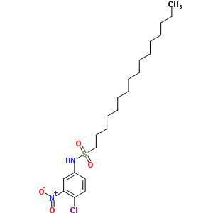 N-(4-chloro-3-nitrophenyl)-1-hexadecanesulfonamideStructure,63134-11-2Structure N-(4-chloro-3-nitrophenyl)-1-hexadecanesulfonamide Structure,63134-11-2Structure