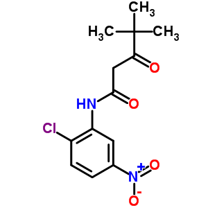 N-(2-chloro-5-nitrophenyl)-4,4-dimethyl-3-oxovaleramideStructure,63163-96-2Structure N-(2-chloro-5-nitrophenyl)-4,4-dimethyl-3-oxovaleramide Structure,63163-96-2Structure