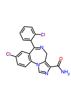 8-Chloro-6-(2-chlorophenyl)-4h-imidazo(1,5-a)(1,4)-benzodiazepine-3-carboxamideStructure,63176-94-3Structure 8-Chloro-6-(2-chlorophenyl)-4h-imidazo(1,5-a)(1,4)-benzodiazepine-3-carboxamide Structure,63176-94-3Structure