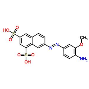 7-(4-Amino-3-methoxyphenylazo)-1,3-naphthalenedisulfonic acidStructure,63182-23-0Structure 7-(4-Amino-3-methoxyphenylazo)-1,3-naphthalenedisulfonic acid Structure,63182-23-0Structure