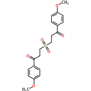 1-Propanone,3,3-sulfonylbis[1-(4-methoxyphenyl)-Structure,63261-18-7Structure 1-Propanone,3,3-sulfonylbis[1-(4-methoxyphenyl)- Structure,63261-18-7Structure