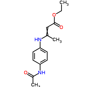 Ethyl 3-(p-acetamidoanilino)crotonateStructure,63304-45-0Structure Ethyl 3-(p-acetamidoanilino)crotonate Structure,63304-45-0Structure