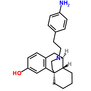 (-)-17-(P-aminophenethyl)morphinan-3-olStructure,63307-29-9Structure (-)-17-(P-aminophenethyl)morphinan-3-ol Structure,63307-29-9Structure