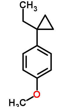 Benzene,1-(1-ethylcyclopropyl)-4-methoxy-Structure,63340-02-3Structure Benzene,1-(1-ethylcyclopropyl)-4-methoxy- Structure,63340-02-3Structure
