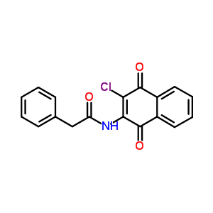 Benzeneacetamide,n-(3-chloro-1,4-dihydro-1,4-dioxo-2-naphthalenyl)-Structure,63351-46-2Structure Benzeneacetamide,n-(3-chloro-1,4-dihydro-1,4-dioxo-2-naphthalenyl)- Structure,63351-46-2Structure