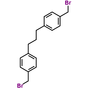Benzene,1,1-(1,3-propanediyl)bis[4-(bromomethyl)-Structure,6337-62-8Structure Benzene,1,1-(1,3-propanediyl)bis[4-(bromomethyl)- Structure,6337-62-8Structure