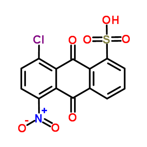 8-Chloro-5-nitro-9,10-dioxo-anthracene-1-sulfonic acidStructure,6338-07-4Structure 8-Chloro-5-nitro-9,10-dioxo-anthracene-1-sulfonic acid Structure,6338-07-4Structure