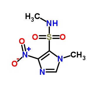 1H-imidazole-5-sulfonamide,n,1-dimethyl-4-nitro-Structure,6339-57-7Structure 1H-imidazole-5-sulfonamide,n,1-dimethyl-4-nitro- Structure,6339-57-7Structure