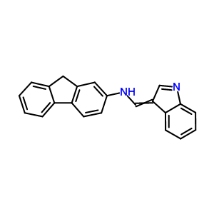 9H-fluoren-2-amine,n-(1h-indol-3-ylmethylene)-Structure,6341-11-3Structure 9H-fluoren-2-amine,n-(1h-indol-3-ylmethylene)- Structure,6341-11-3Structure