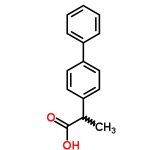 Alpha-methyl-4-biphenylacetic acidStructure,6341-72-6Structure Alpha-methyl-4-biphenylacetic acid Structure,6341-72-6Structure