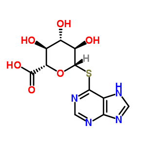 Purin-6-yl 1-thio-beta-glucopyranosiduronic acidStructure,63425-02-5Structure Purin-6-yl 1-thio-beta-glucopyranosiduronic acid Structure,63425-02-5Structure